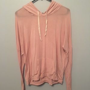 pink hoodie
